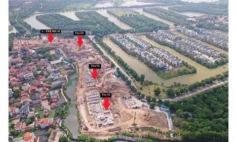 Dự án Sky Oasis Ecopark rầm rộ rao bán nhà trên bãi cọc bê tông